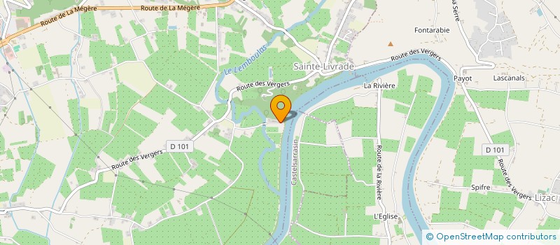 localisation de l'entreprise DES SABLES  MOISSAC