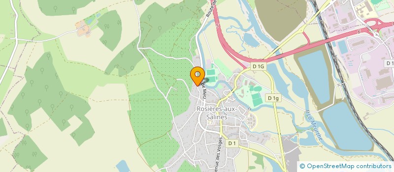 localisation de l'entreprise DES SABLES  ROSIERES-AUX-SALINES