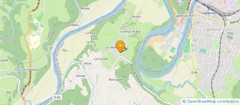 localisation de l'entreprise DES SABLES FINS à CAPDENAC-GARE