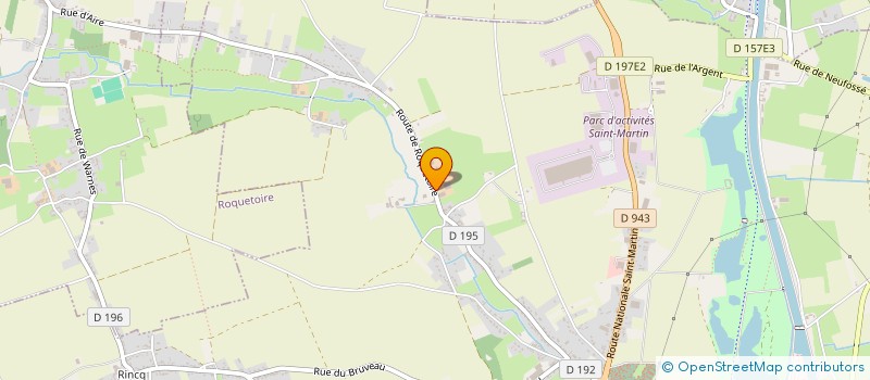 localisation de l'entreprise DES SABLONNIERES  AIRE-SUR-LA-LYS