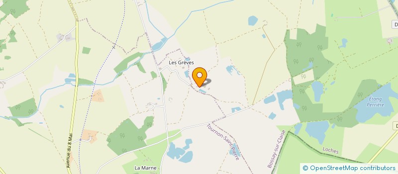localisation de l'entreprise DES SABLONS à BOSSAY-SUR-CLAISE