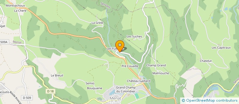 localisation de l'entreprise DES SAGNES  MENAT