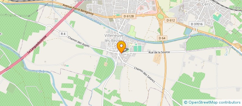 localisation de l'entreprise DES SALANCS  VILLENEUVE-LES-BEZIERS