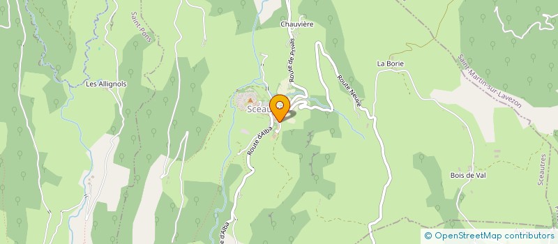 localisation de l'entreprise DES SALERS  SCEAUTRES