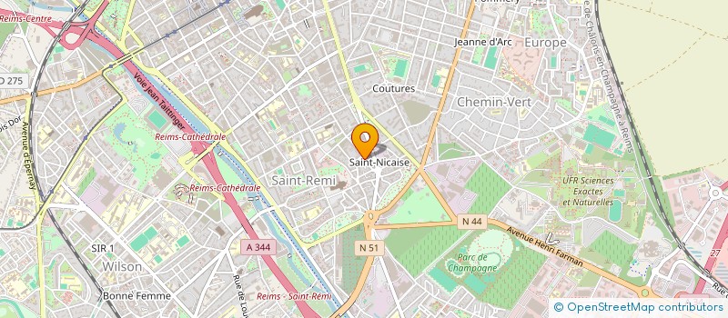 localisation de l'entreprise DES SALINES  REIMS