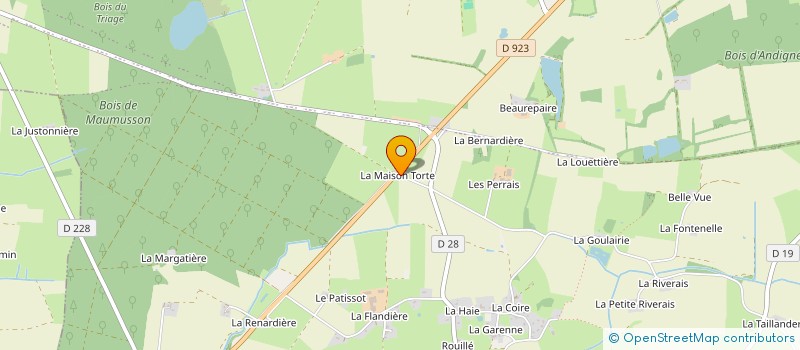 localisation de l'entreprise DES SAPINS à VALLONS-DE-L'ERDRE