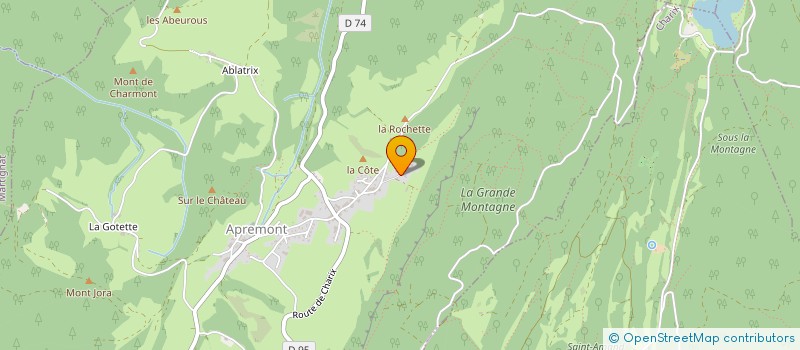 localisation de l'entreprise DES SAPINS à APREMONT