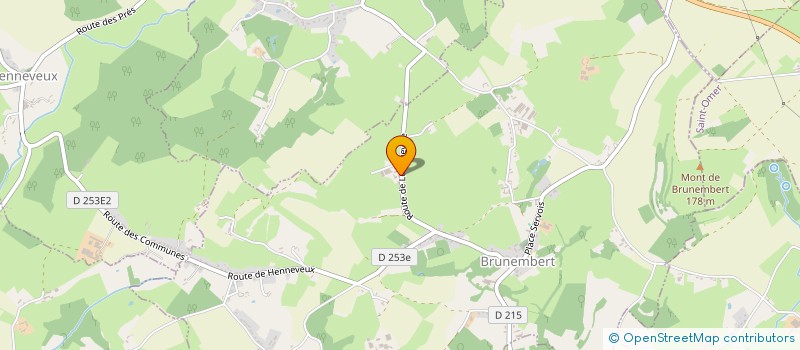 localisation de l'entreprise DES SAPINS  BRUNEMBERT