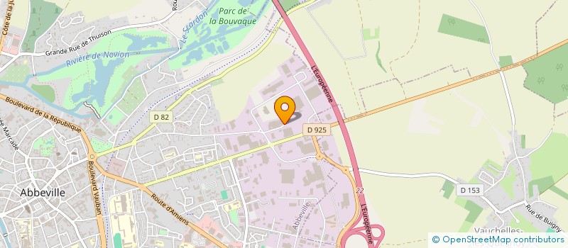 localisation de l'entreprise DES SARCELLES à ABBEVILLE