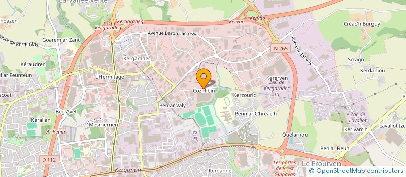 localisation de l'entreprise DES SAULES  GUIPAVAS