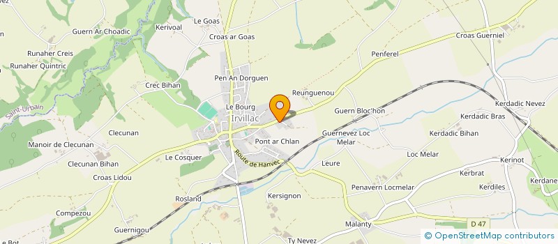 localisation de l'entreprise DES SAULES  IRVILLAC