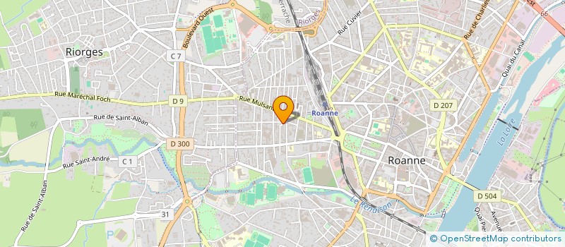 localisation de l'entreprise DES SENS ET GOURMANDISES à ROANNE