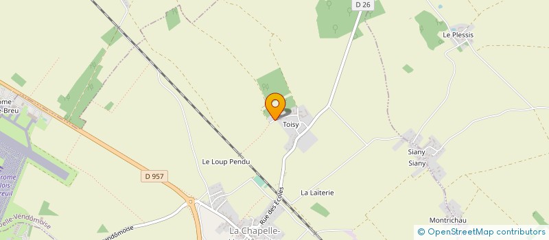 localisation de l'entreprise DES SENTIERS   TONDEREAU PHILIPPE  LA CHAPELLE-VENDOMOISE