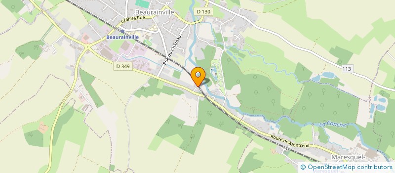 localisation de l'entreprise DES SEPT CHARMES  MARESQUEL-ECQUEMICOURT