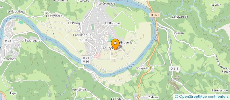 localisation de l'entreprise DES SEVISIS  LIVINHAC-LE-HAUT