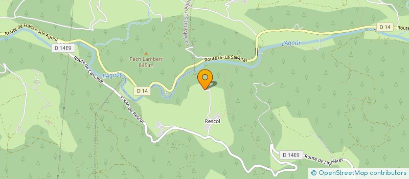 localisation de l'entreprise DES SIGNOLES  FRAISSE-SUR-AGOUT