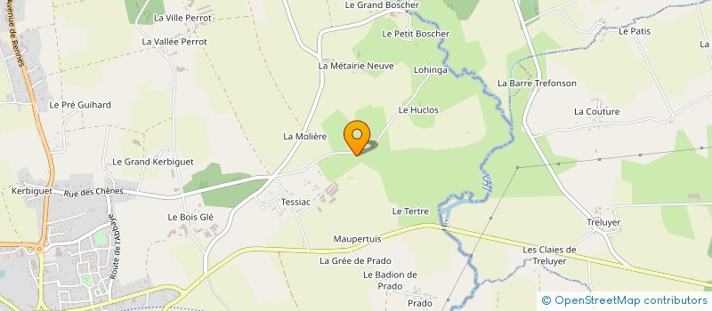 localisation de l'entreprise DES SITES  GUER