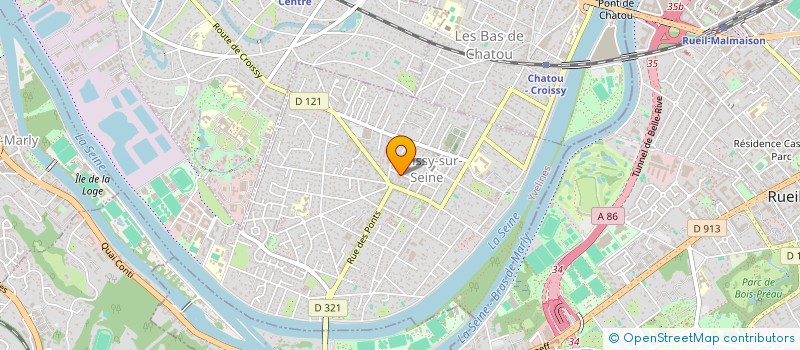 localisation de l'entreprise DES SIX  CROISSY-SUR-SEINE