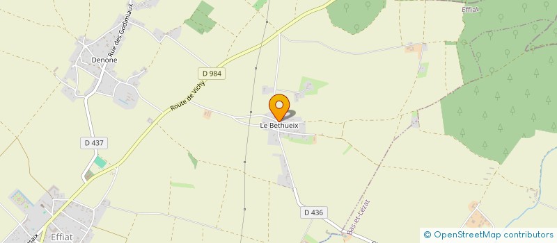 localisation de l'entreprise DES SIX CHEMINS  EFFIAT