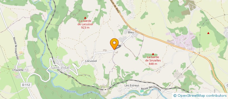 localisation de l'entreprise DES SIX COMMUNES  SAINT-VIDAL