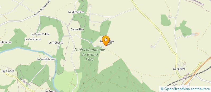 localisation de l'entreprise DES SIX VALLEES  LUSIGNAN