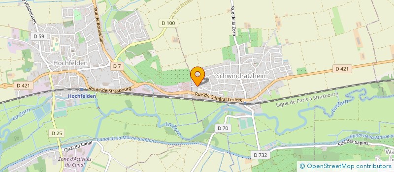 localisation de l'entreprise DES SOLS ROTH  SCHWINDRATZHEIM