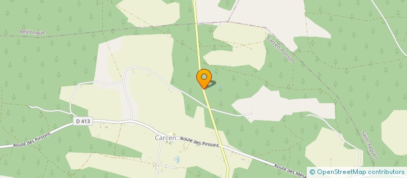 localisation de l'entreprise DES SORBIERS  CARCEN-PONSON
