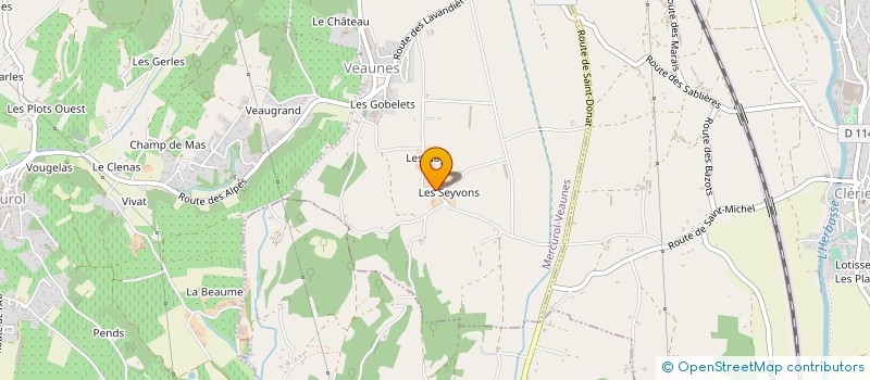 localisation de l'entreprise DES SOURCES à MERCUROL-VEAUNES