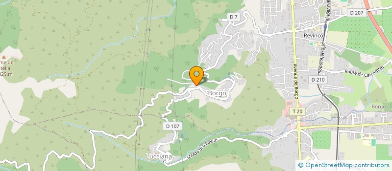 localisation de l'entreprise DES SOURCES AUX ETOILES à BORGO