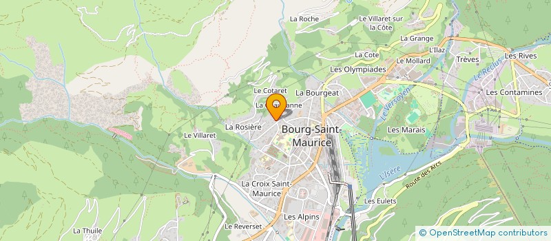 localisation de l'entreprise DES TARINES  BOURG-SAINT-MAURICE