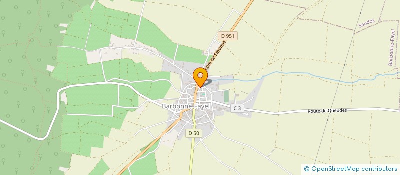 localisation de l'entreprise DES TEMPLIERS à BARBONNE-FAYEL