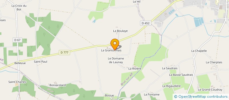 localisation de l'entreprise DES TEMPLIERS  BRUC-SUR-AFF