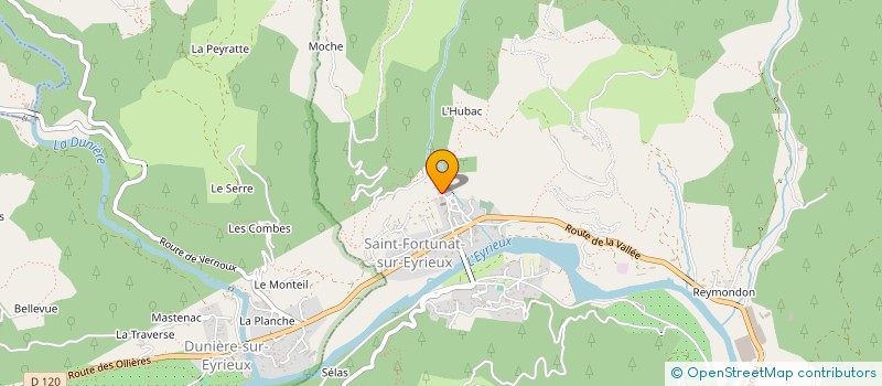 localisation de l'entreprise DES TENTES ET VOUS  SAINT-FORTUNAT-SUR-EYRIEUX