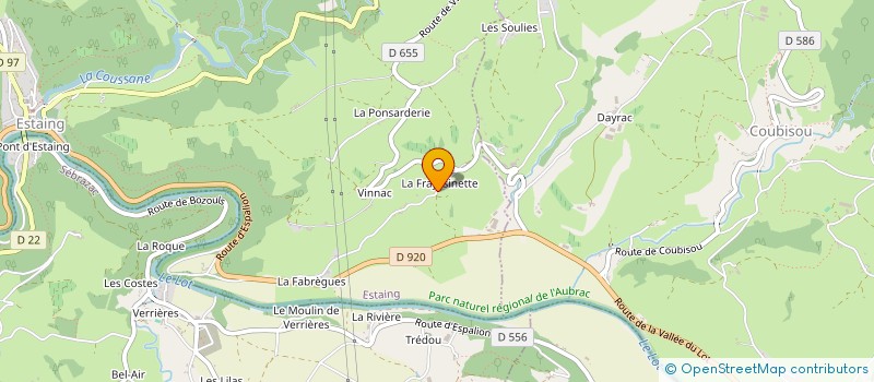 localisation de l'entreprise DES TERRASSES ENSOLEILLEES  ESTAING