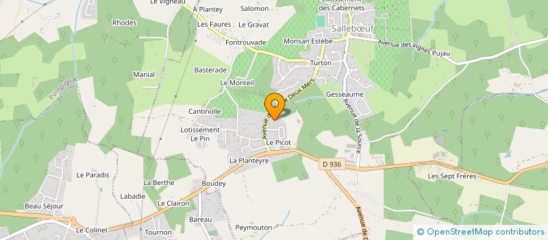 localisation de l'entreprise DES TERRES DOUCES  SALLEBUF