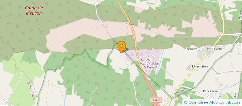 localisation de l'entreprise DES TERRES DU GRAZO  GUEHENNO