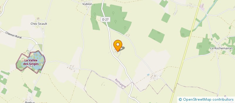 localisation de l'entreprise DES TERRES ROUGES  ROMAGNE