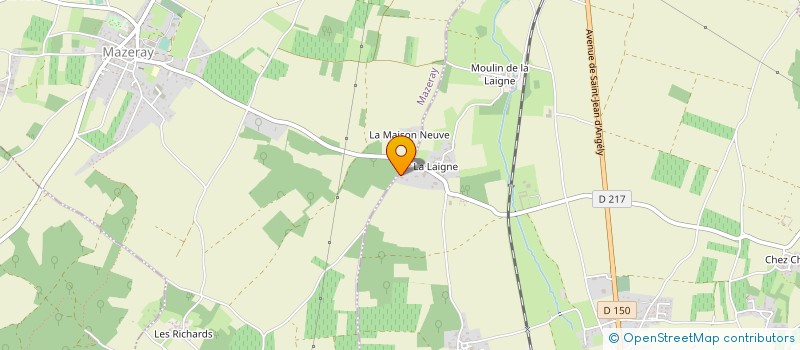 localisation de l'entreprise DES TESSIER  ASNIERES-LA-GIRAUD