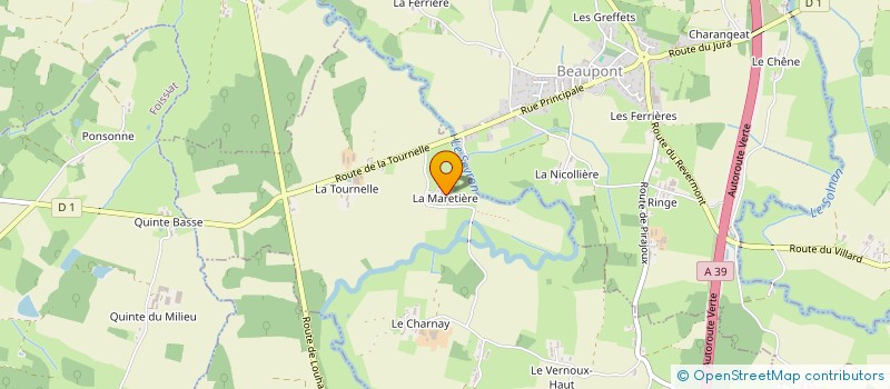 localisation de l'entreprise DES THERMES  PIRAJOUX