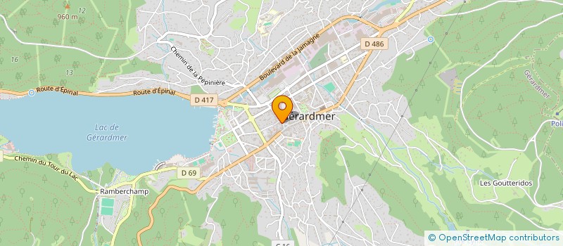 localisation de l'entreprise DES TIERCELINS à GERARDMER