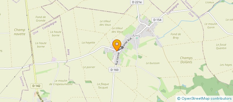 localisation de l'entreprise DES TILLEULS  AMY