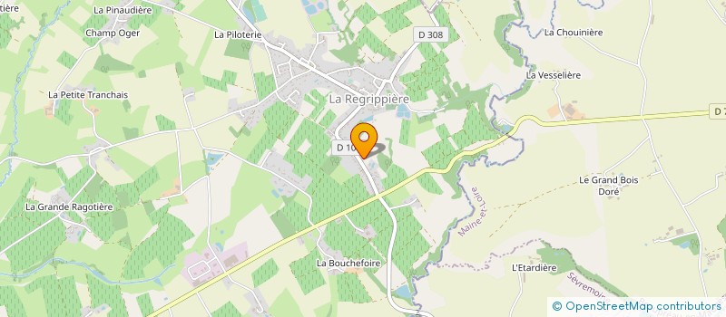 localisation de l'entreprise DES TILLEULS  LA REGRIPPIERE