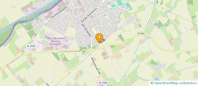 localisation de l'entreprise DES TILLEULS  COMINES