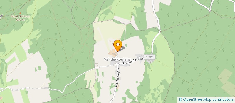 localisation de l'entreprise DES TILLEULS DU VAL à VAL-DE-ROULANS