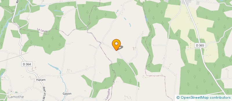 localisation de l'entreprise DES TOUILLAS  CAUNA