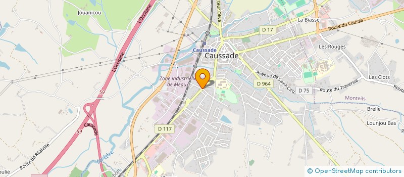 localisation de l'entreprise DES TOURONDES  CAUSSADE