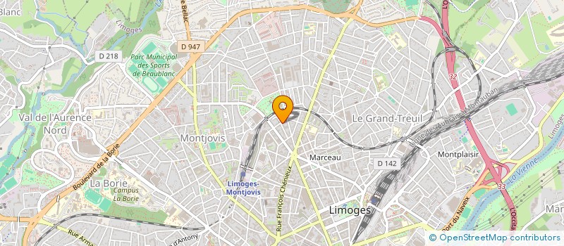 localisation de l'entreprise DES TRAVAUX POUR DEMAIN à LIMOGES