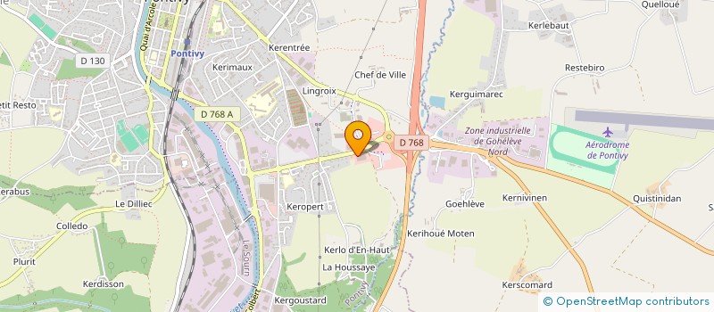 localisation de l'entreprise DES TRITONS  PONTIVY