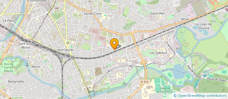 localisation de l'entreprise DES TROIS  LE MANS