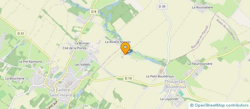 localisation de l'entreprise DES TROIS CHENES à RIVES-DU-FOUGERAIS